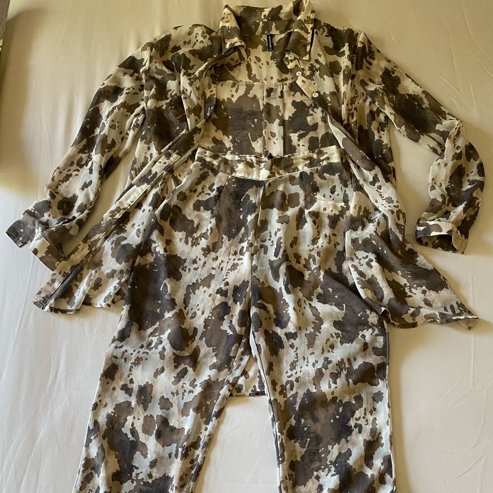 Cow print set